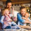 Six Ways Your Furnace Keeps You Safe Beautiful young family making cookies at home. Father, mother. toddler boy and baby having fun.